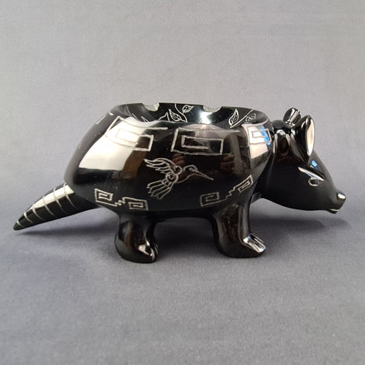 Obsidian Handmade Armadillo Artesanal de Obsidiana