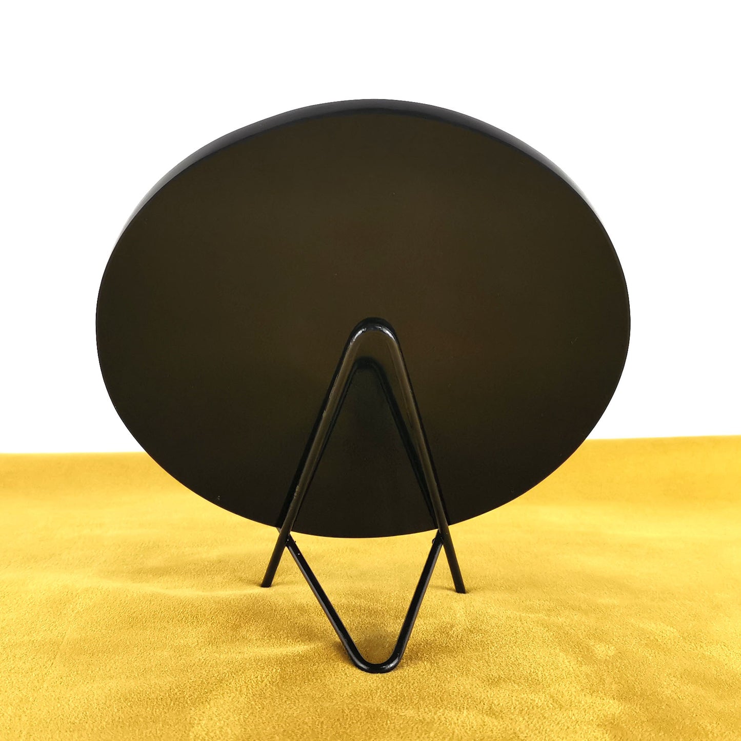 Obsidian handmade large Mirror / Espejo artesanal grande de obsidiana