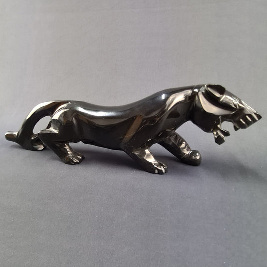 Obsidian handmade Black Panther / Pantera negra artesanal de obsidiana