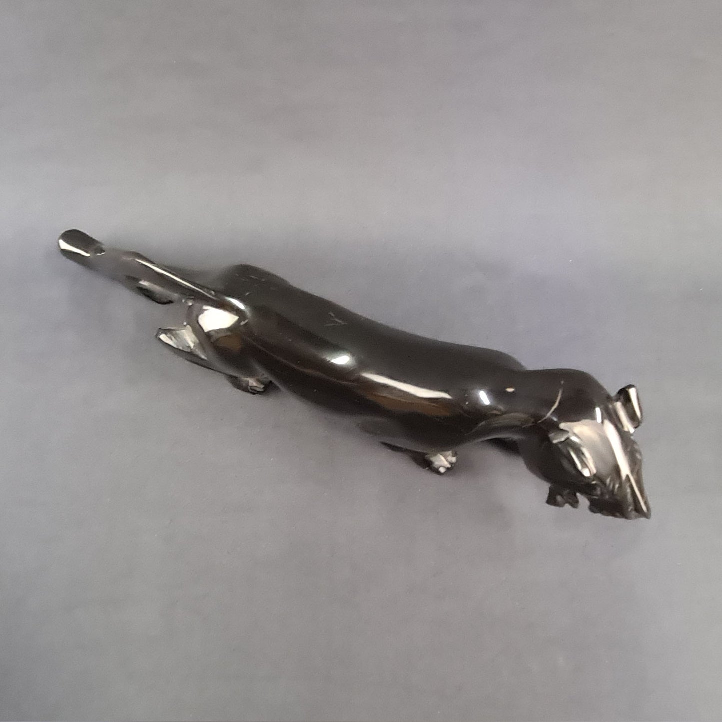 Obsidian handmade Black Panther / Pantera negra artesanal de obsidiana