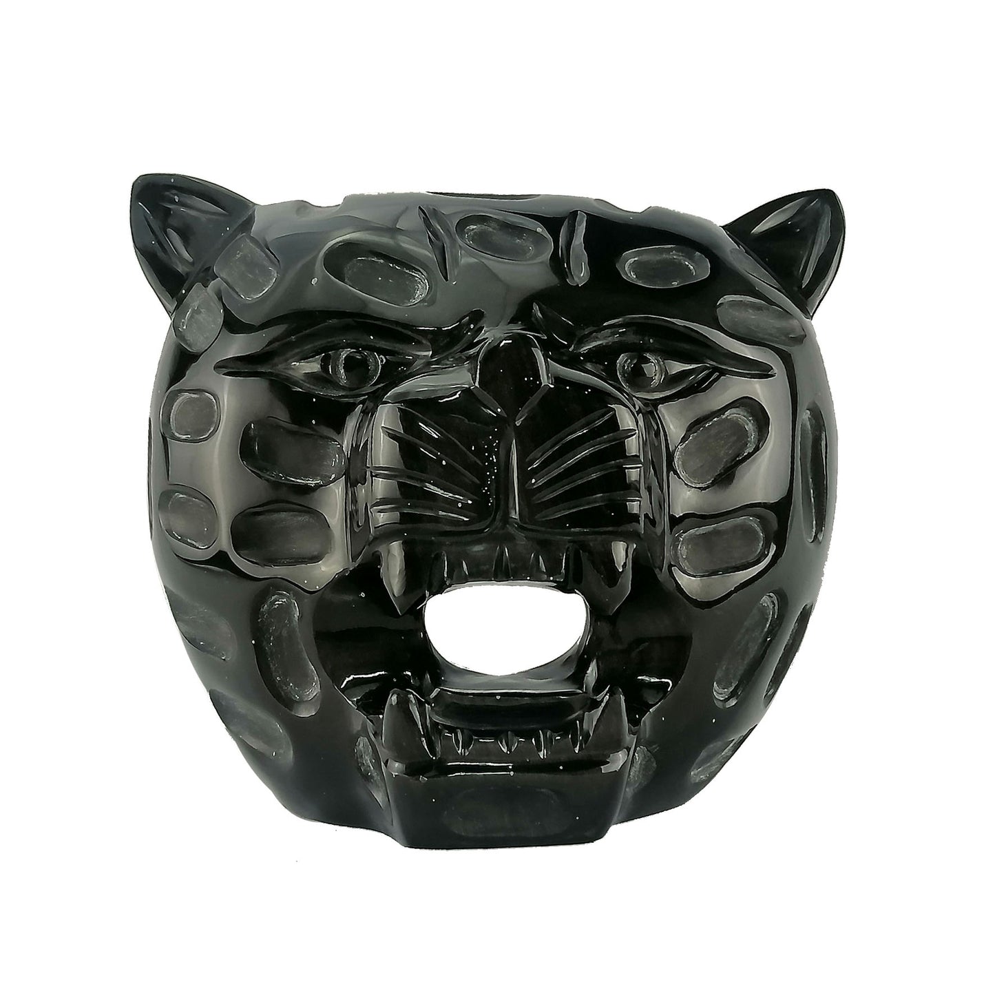 Obsidian handmade Jaguar Jaguar artesanal de obsidiana