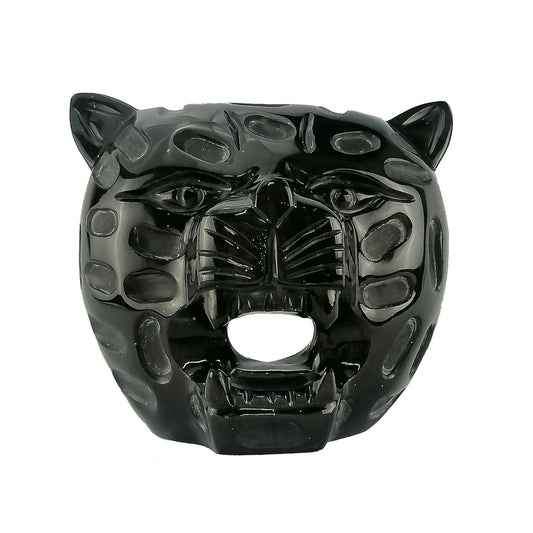 Obsidian handmade Jaguar Jaguar artesanal de obsidiana