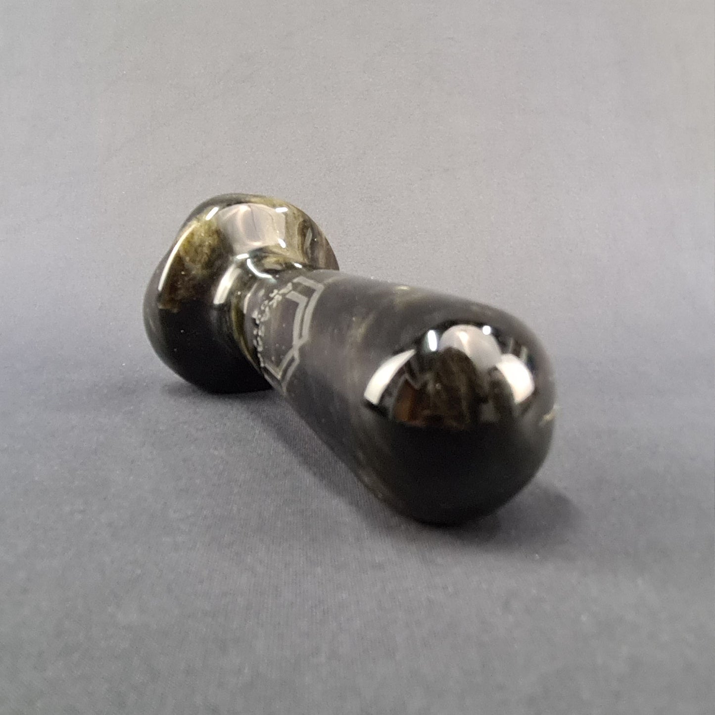 Obsidian handmade large Massager / Masajeador artesanal grande de obsidiana