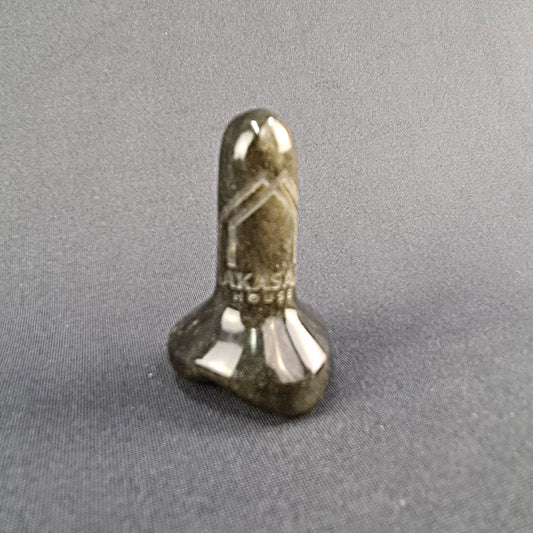 Obsidian handmade small Massager / Masajeador artesanal chico de obsidiana