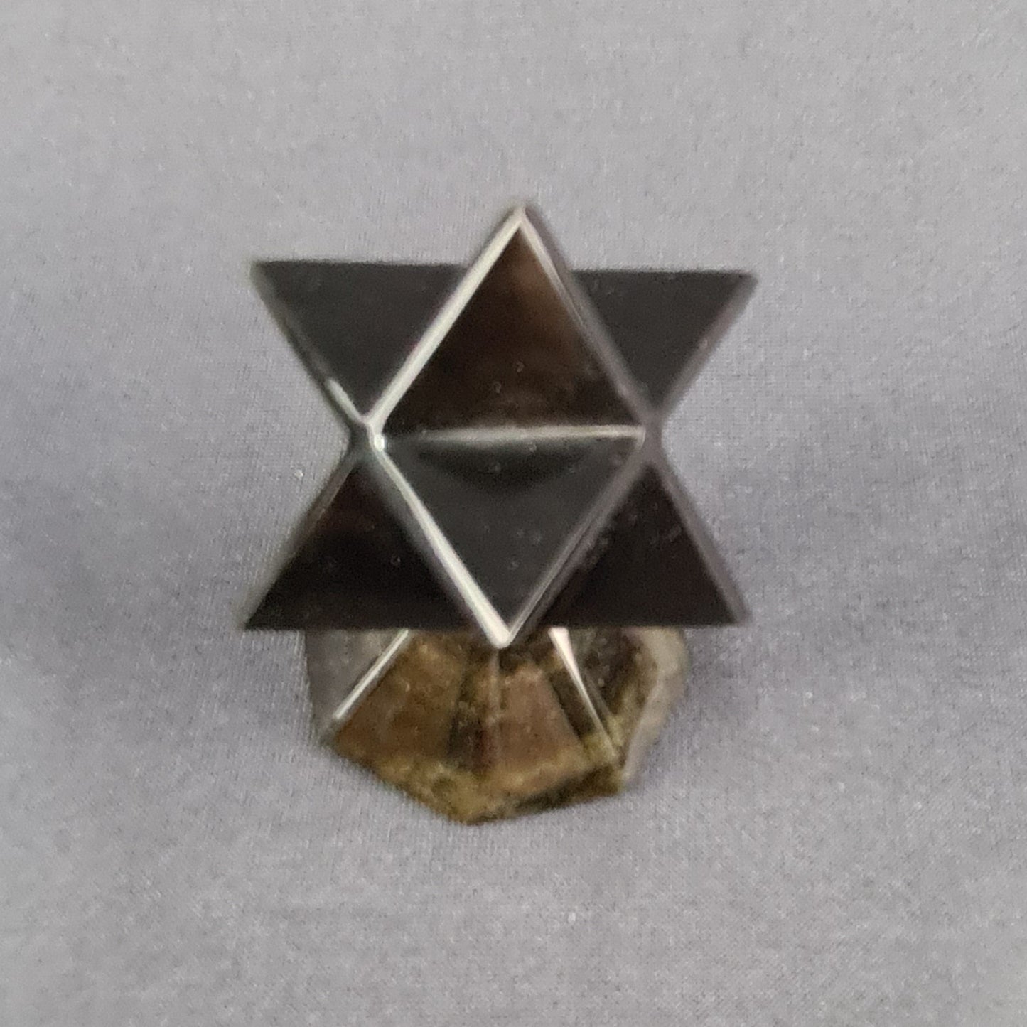Obsidian handmade Merkaba star / Estrella Merkaba artesanal de obsidiana