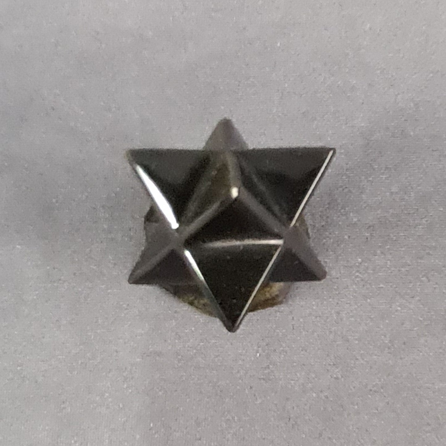 Obsidian handmade Merkaba star / Estrella Merkaba artesanal de obsidiana