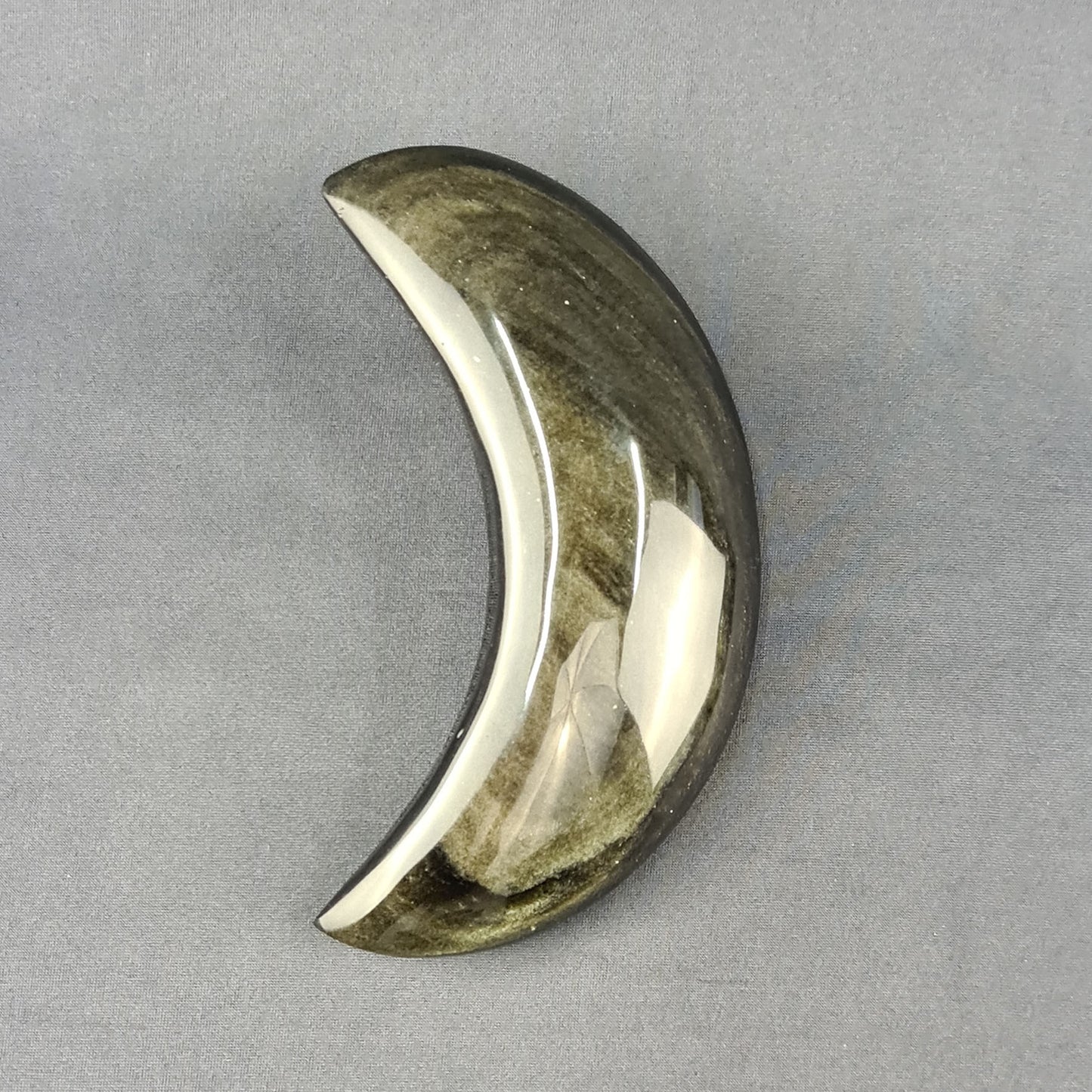 Obsidian handmade Moon / Luna artesanal de obsidiana