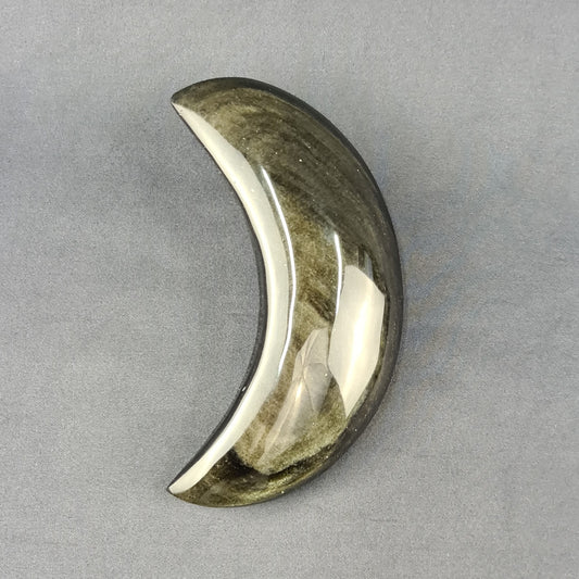 Obsidian handmade Moon / Luna artesanal de obsidiana