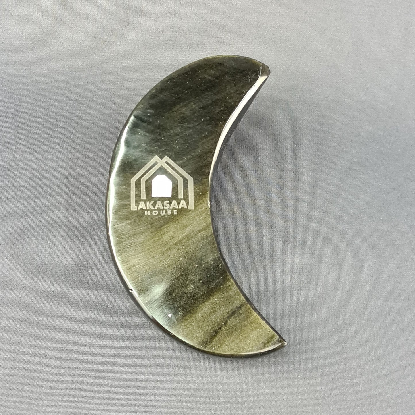 Obsidian handmade Moon / Luna artesanal de obsidiana