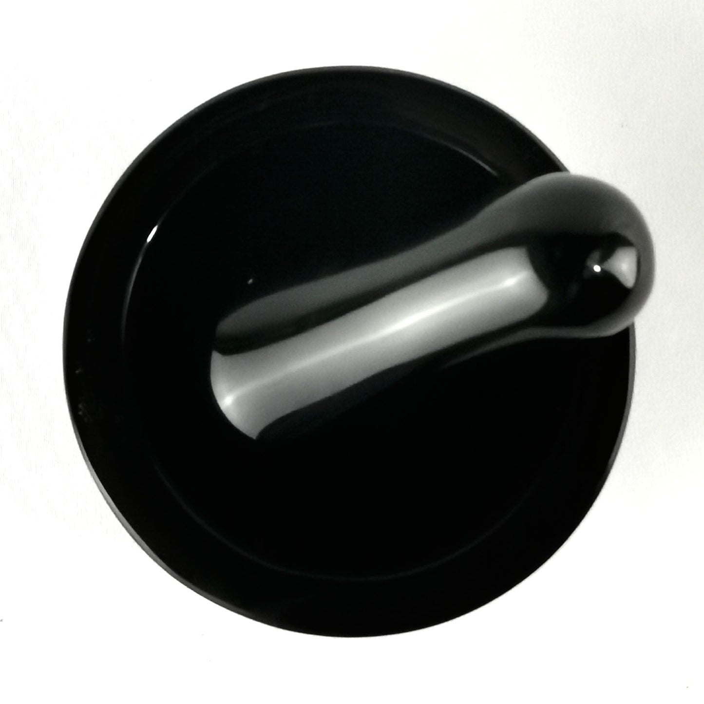 Obsidian handmade Mortar / Mortero artesanal de obsidiana