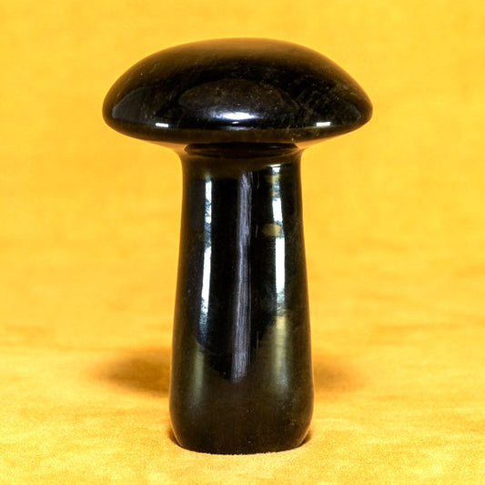 Obsidian handmade Mushroom massager large / Masajeador Hongo artesanal de obsidiana grande