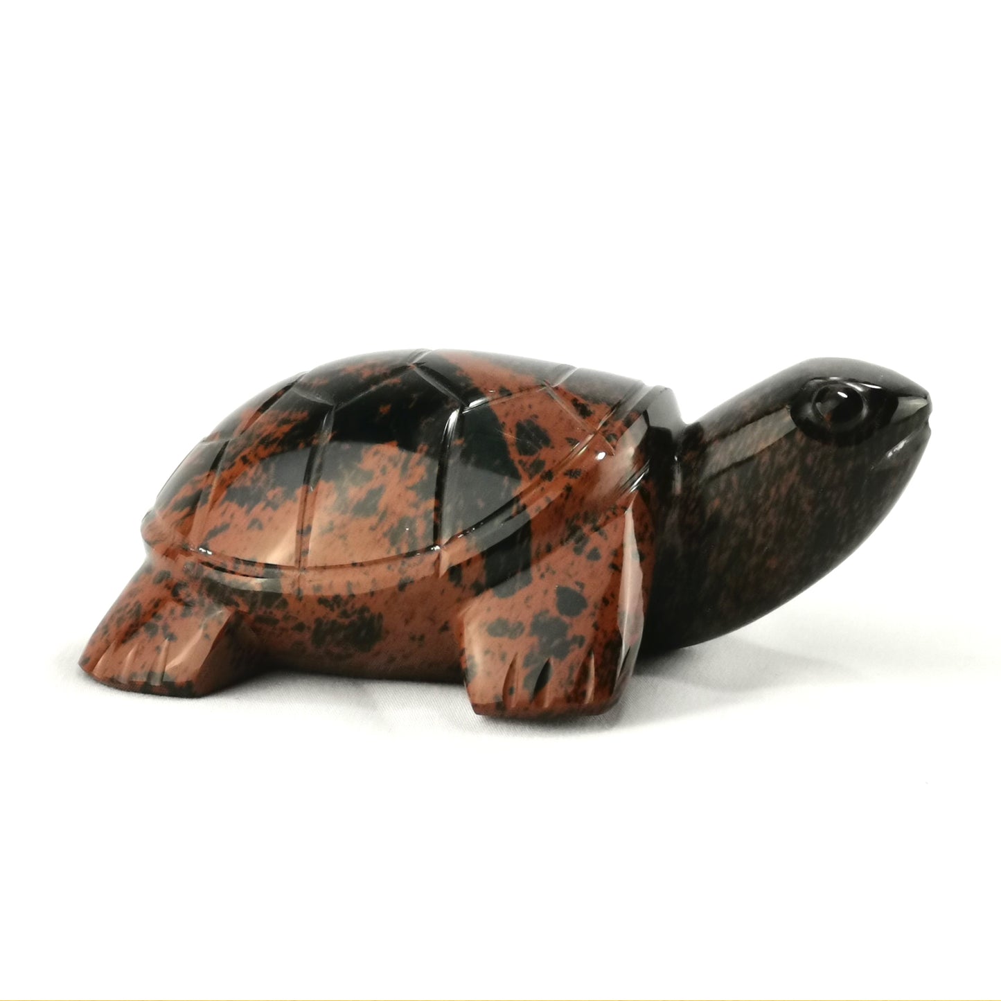 Obsidian handmade Turtle 2 colors / Tortuga artesanal de obsidiana bicolor