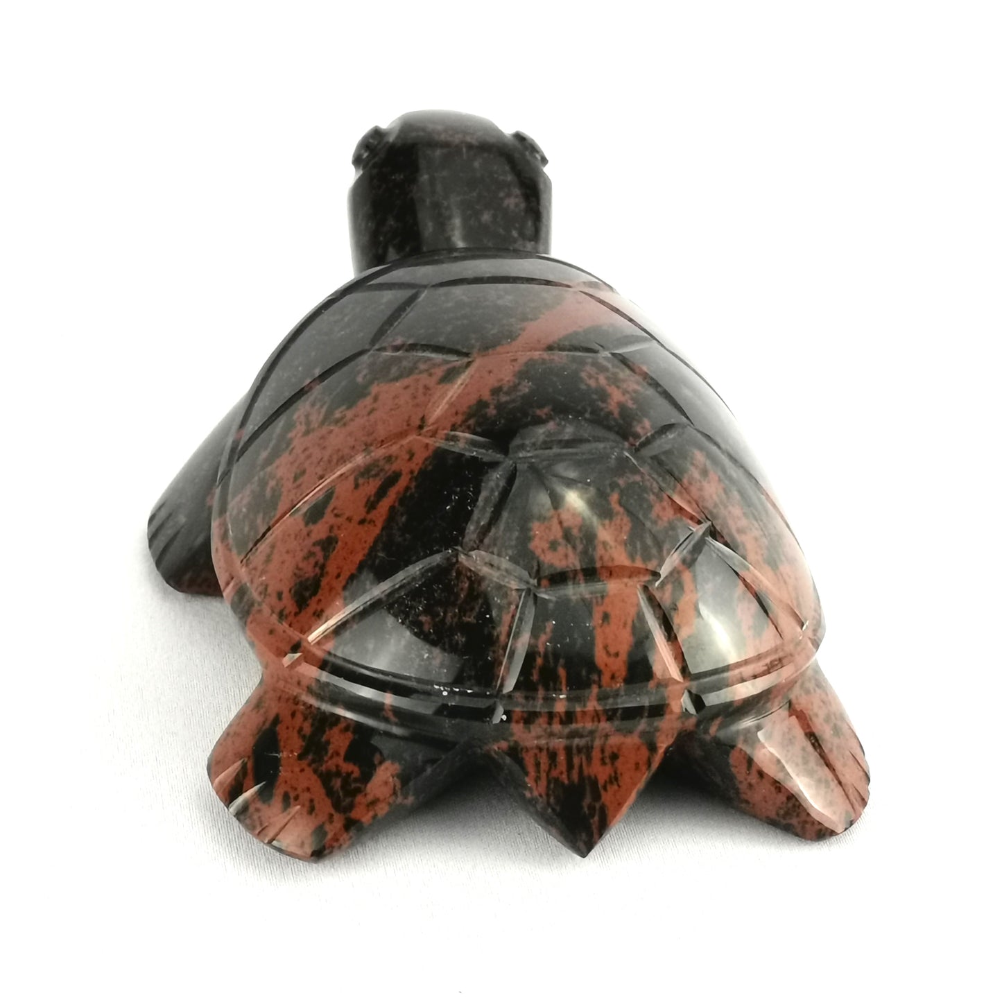 Obsidian handmade Turtle 2 colors / Tortuga artesanal de obsidiana bicolor