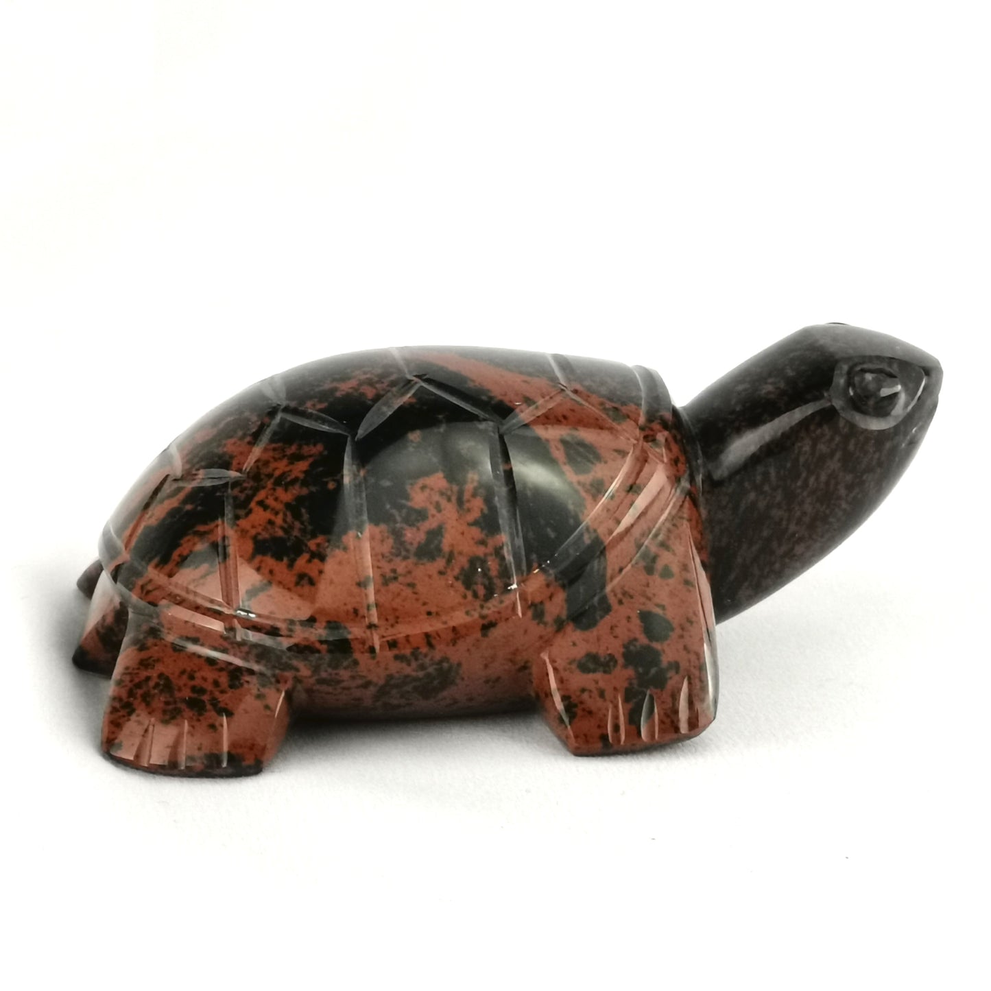 Obsidian handmade Turtle 2 colors / Tortuga artesanal de obsidiana bicolor