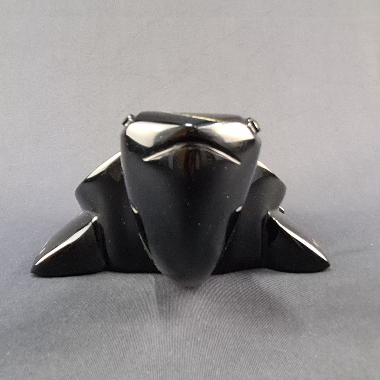 Obsidian handmade large Turtle / Tortuga artesanal grande de obsidiana