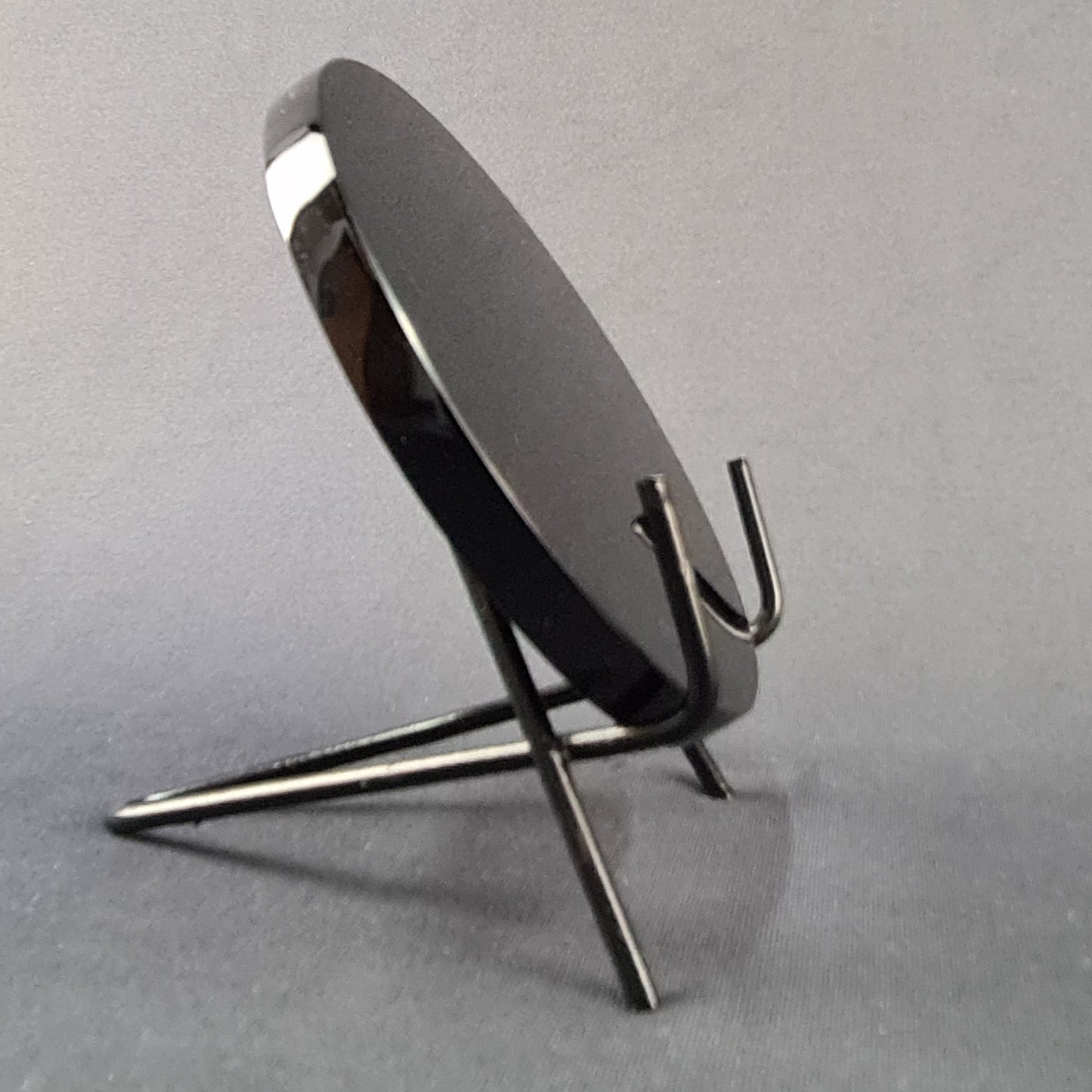 Obsidian handmade large Mirror / Espejo artesanal grande de obsidiana