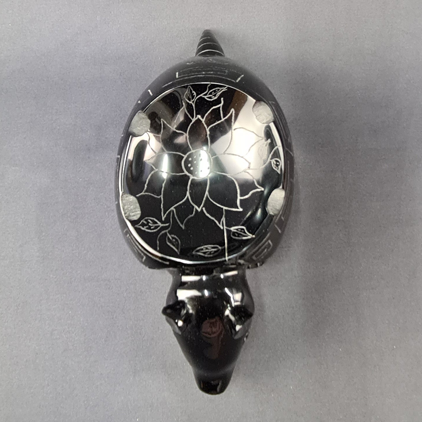 Obsidian Handmade Armadillo Artesanal de Obsidiana