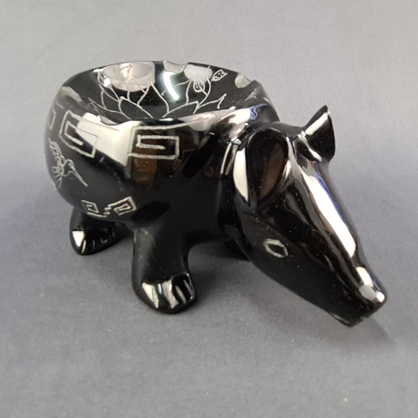 Obsidian Handmade Armadillo Artesanal de Obsidiana