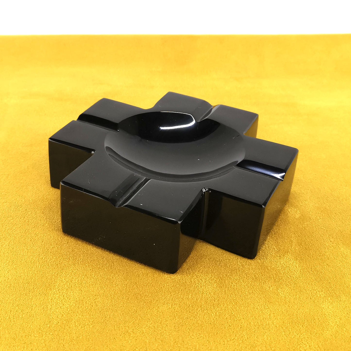 Obsidian handmade Ashtray Cenicero de Obsidiana Artesanal